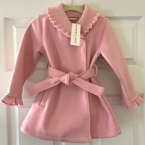 NWT Janie and Jack Baby Girl/Toddler Pink Knit Coat
